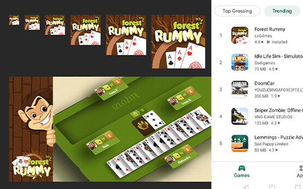 forst rummy game design by the star mount